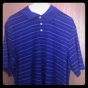 Men’s blue active polo.